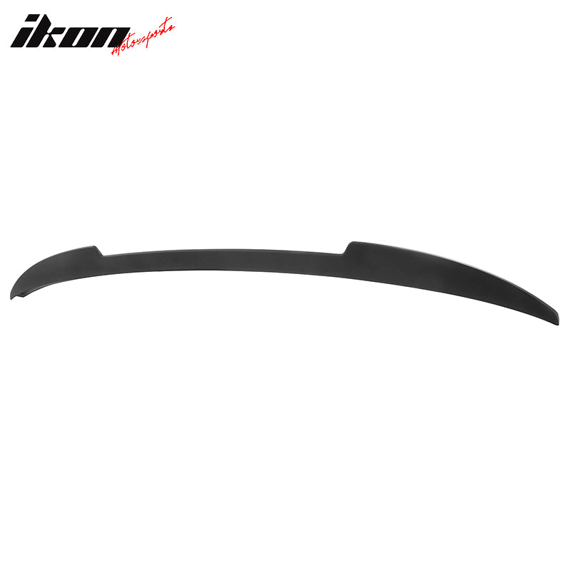 Fits 21-23 Ford Mustang Mach-E IKON Style Matte Black MID Trunk Spoiler Wing ABS
