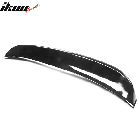 IKON MOTORSPORTS, Trunk Spoiler Compatible With 2021-2023 Ford Mustang Mach-E, PP Polypropylene Duckbill Style Rear Lip Spoiler Wing, 2022