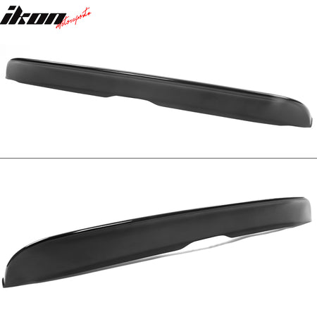 IKON MOTORSPORTS, Trunk Spoiler Compatible With 2021-2023 Ford Mustang Mach-E, PP Polypropylene Duckbill Style Rear Lip Spoiler Wing, 2022