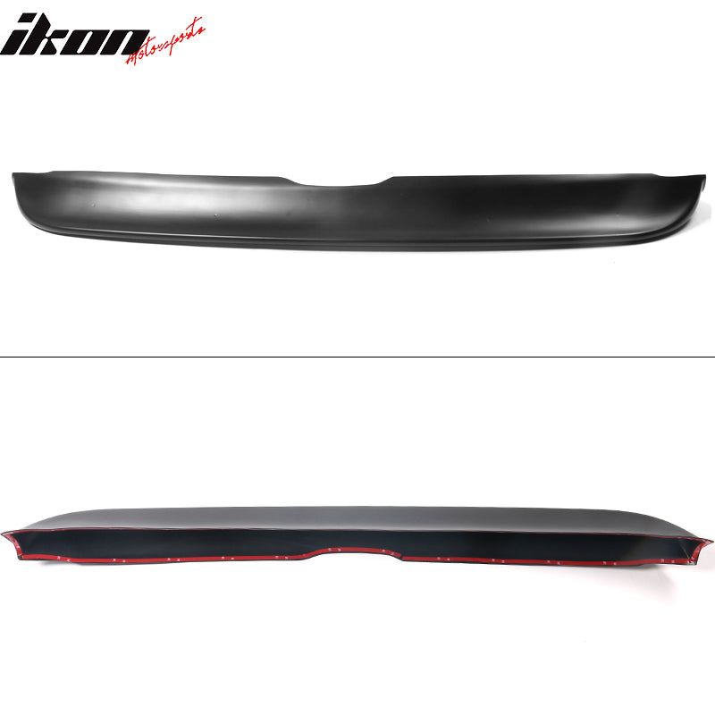 IKON MOTORSPORTS, Trunk Spoiler Compatible With 2021-2023 Ford Mustang Mach-E, PP Polypropylene Duckbill Style Rear Lip Spoiler Wing, 2022
