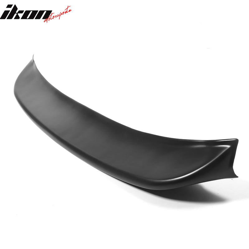 IKON MOTORSPORTS, Trunk Spoiler Compatible With 2021-2023 Ford Mustang Mach-E, PP Polypropylene Duckbill Style Rear Lip Spoiler Wing, 2022