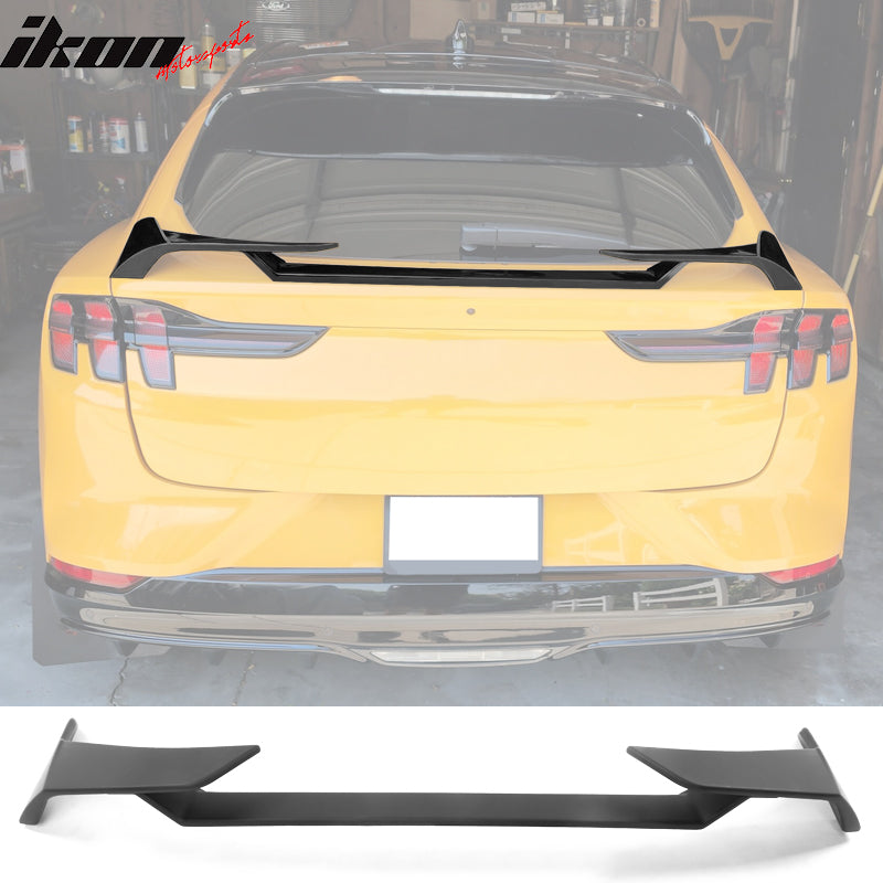2021-2023 Ford Mustang Mach-E Matte Black MID Rear Spoiler Wing ABS
