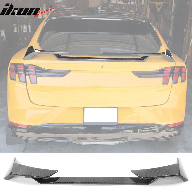 2021-2023 Ford Mustang Mach-E Carbon Fiber Look MID Rear Spoiler Wing