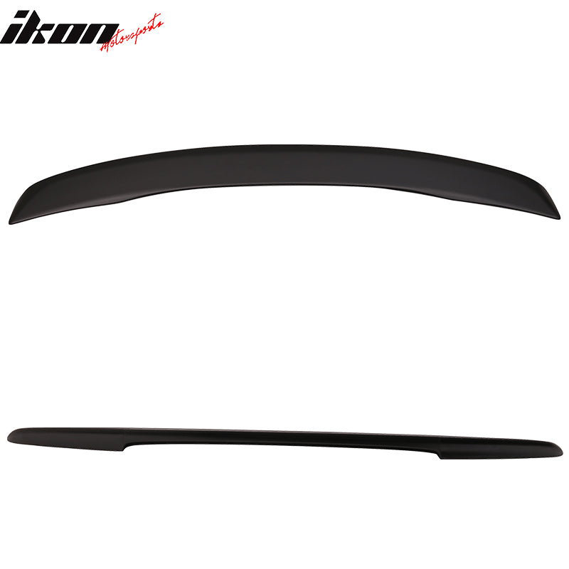 Trunk Spoiler Compatible With 2006-2007 Honda Accord, Factory Style Unpainted Black ABS Added On Rear Deck Lip Wing by IKON MOTORSPORTS