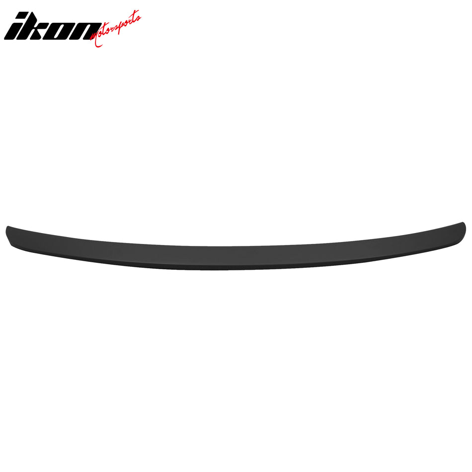 IKON MOTORSPORTS, Trunk Spoiler Compatible with 2008-2012 Honda Accord 2-Door Coupe, OE Style ABS Plastic Rear Trunk Lid Spoiler Wing Lip