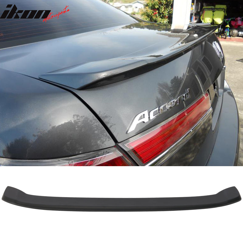 2008-2012 Honda Accord 8th 4Dr OE Style Matte Black Trunk Spoiler ABS