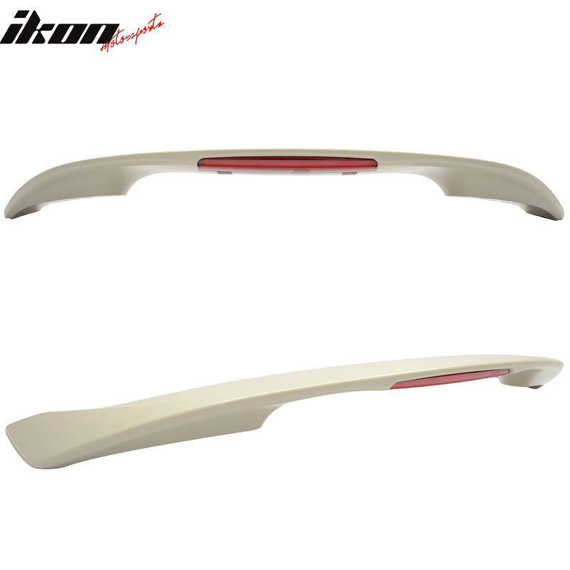 Trunk Spoiler Compatible With 2013-2016 Honda Accord, MD Style Unpainted ABS Car Exterior Rear Spoiler Wing Tail Roof Top Lid by IKON MOTORSPORTS, 2014 2015