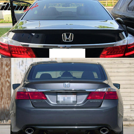 Fits 13-16 Honda Accord 9th 4Dr Sedan OE Style Trunk Spoiler - ABS