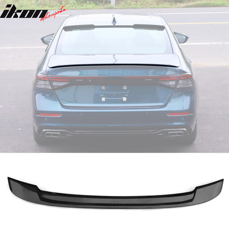 Fits 23-25 Honda Accord 11th OE Style Rear Trunk Spoiler Wing Black ABS