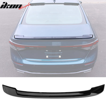 Fits 23-25 Honda Accord 11th OE Style Rear Trunk Spoiler Wing Black ABS