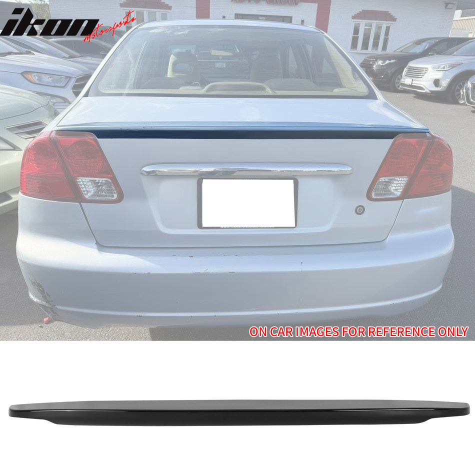 2001-2005 Honda Civic Sedan OE Style Trunk Spoiler Gloss Black ABS
