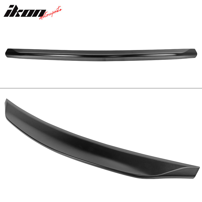 IKON MOTORSPORTS, Trunk Spoiler Compatible With 2006-2011 Honda Civic 8th & Acura CSX 4-Door Sedan, Unpainted ABS Plastic Duckbill Highkick Rear Wing Spoiler, 2007 2008 2009 2010