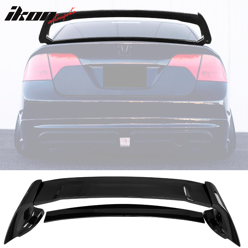 Compatible With 2006-2011 Honda Civic 4Dr Rear Trunk Spoiler Wing (ABS) –  Ikon Motorsports