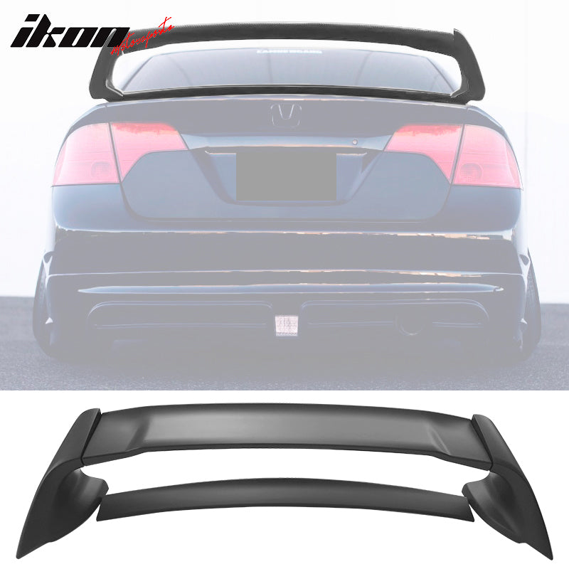 2006-2011 Honda Civic Mugen Style Rear Trunk Spoiler Wing ABS