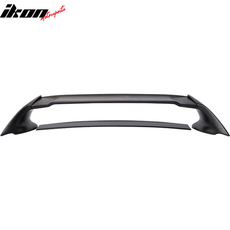 IKON MOTORSPORTS, Trunk Spoiler Compatible with 2006-2011 Honda Civic 8th Gen Sedan 4-Door, Mugen Style Painted #NH756P Spectrum White Pearl ABS Plastic Rear Trunk Lid Spoiler Wing Lip 4PCS