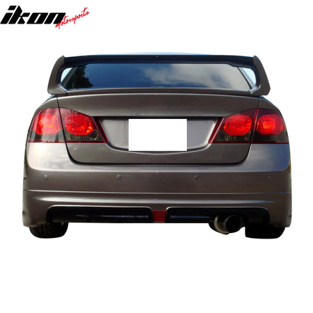 Fits 06-11 Honda Civic 8th Sedan Mugen Style Trunk Spoiler Painted #NH756P White