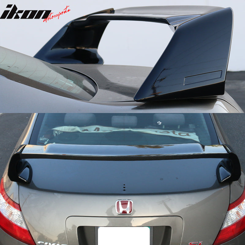Fit For 06-11 Civic 4Dr Mugen CF Trunk Spoiler Painted