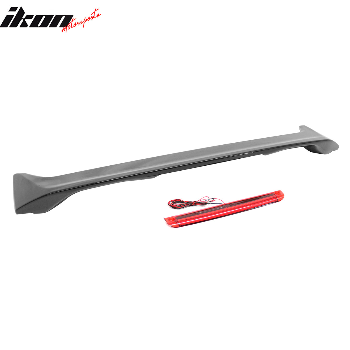 Fits 06-11 Honda Civic 8th Sedan OE Style Trunk Spoiler W/LED Light Gloss Black