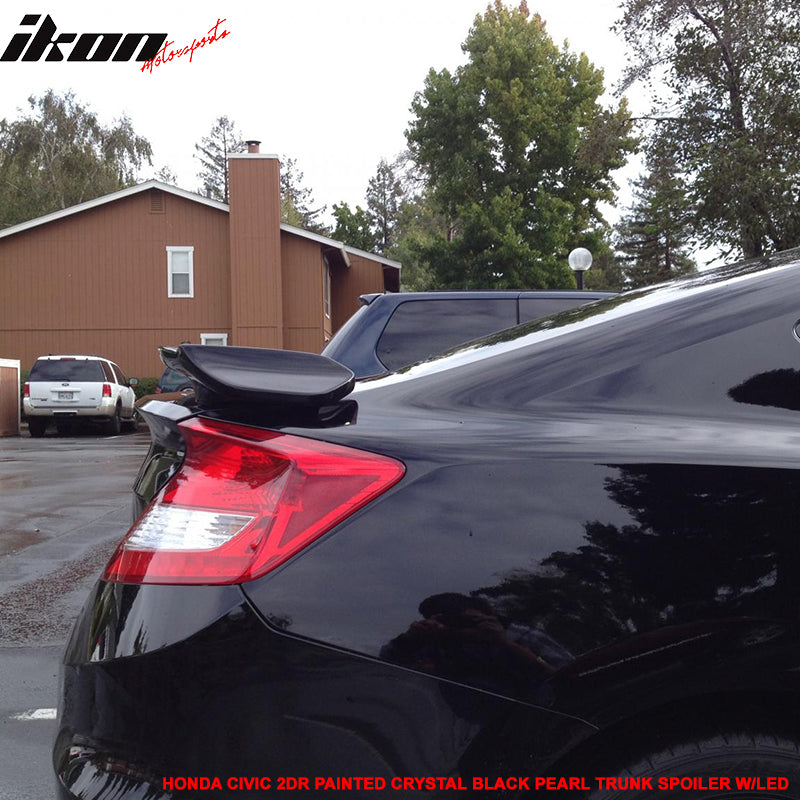 12-15 Civic 9Th Coupe Trunk Spoiler LED Brake