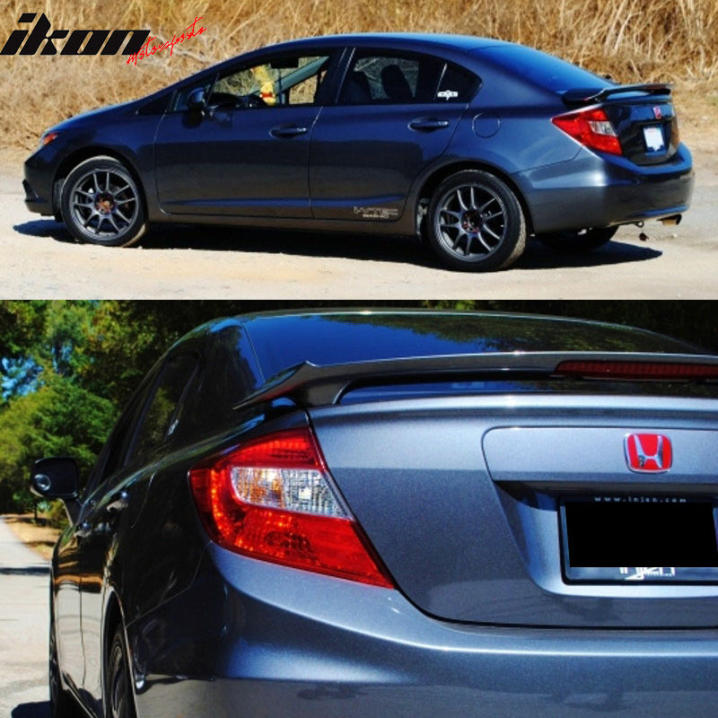 12-15 Civic 9Th Sedan Trunk Spoiler LED Brake