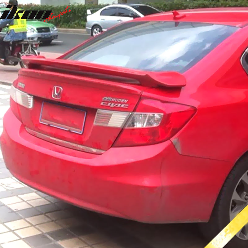 12-15 Civic 9Th Sedan Trunk Spoiler LED Brake