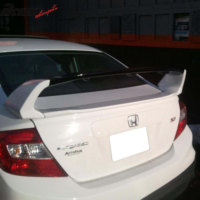 Fits 12-15 Civic 9Th Mugen Style ABS Trunk Spoiler