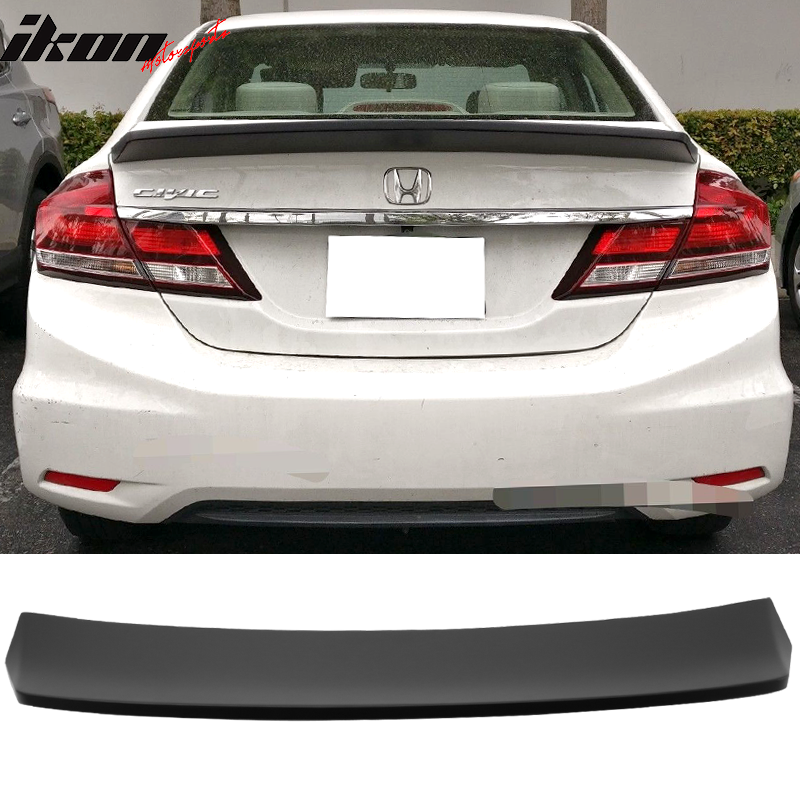 Fits 11-15 Honda CR-Z CRZ Mugen Style Trunk Spoiler Wing Lip Unpainted Gray  ABS