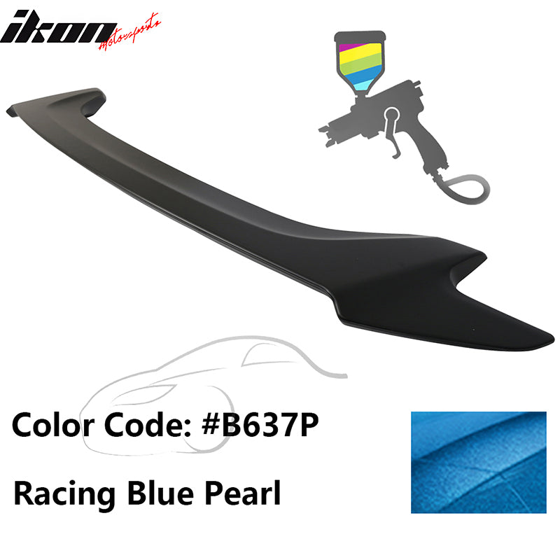 2016-2020 Honda Civic OE #B637P Racing Blue Pearl Trunk Spoiler ABS