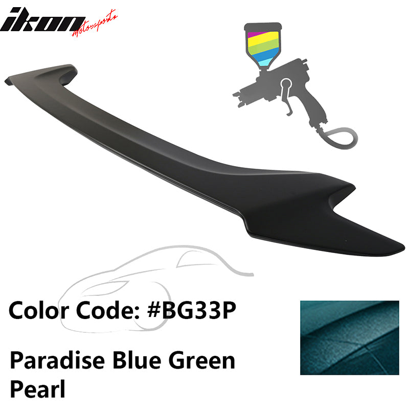 2016-2020 Honda Civic OE Paradise Blue Green Pearl Trunk Spoiler ABS