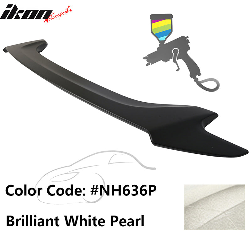 2016-2020 Honda Civic #NH636P Brilliant White Pearl Trunk Spoiler ABS