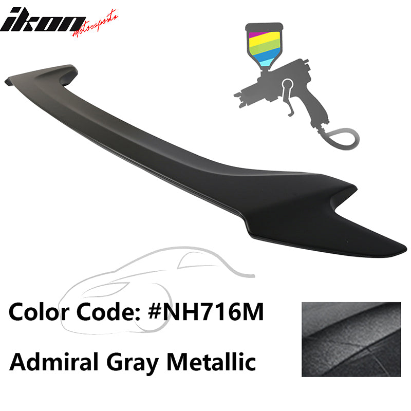 2016-2020 Honda Civic #NH716M Admiral Gray Metallic Trunk Spoiler ABS