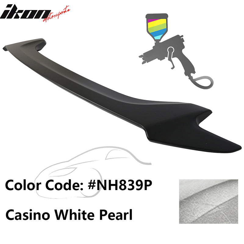 2016-2020 Honda Civic OE #NH839P Casino White Pearl Trunk Spoiler ABS