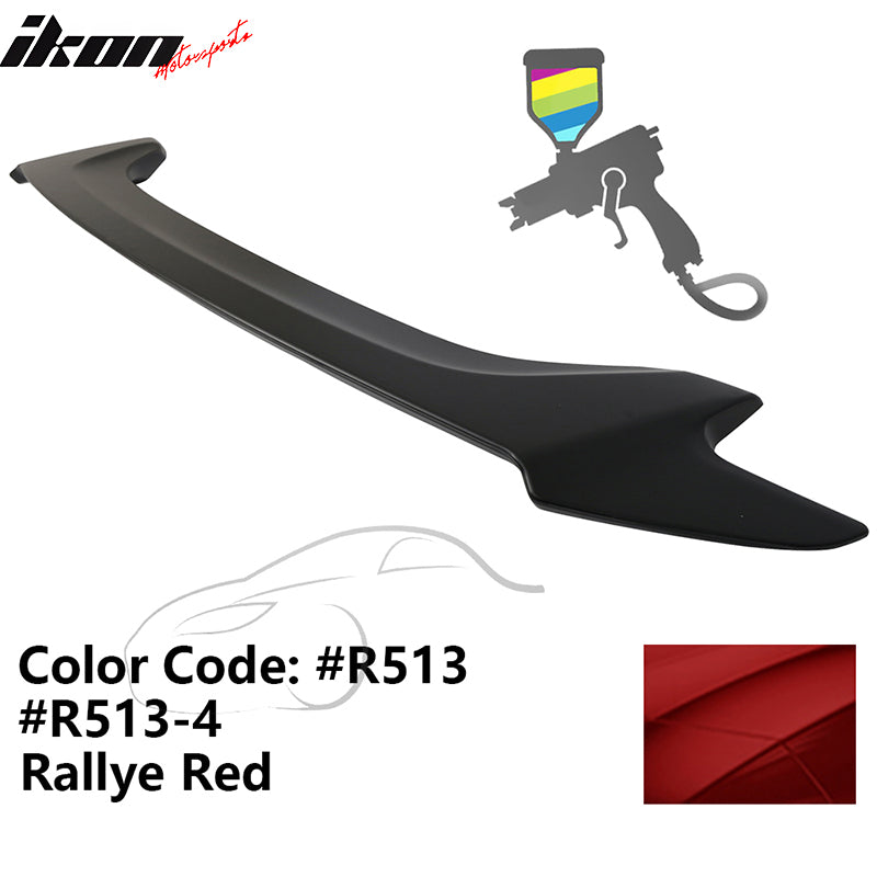 2016-2020 Honda Civic OE #R513, R513-4 Rallye Red Trunk Spoiler ABS