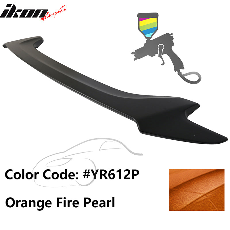 2016-2020 Honda Civic OE #YR612P Orange Fire Pearl Trunk Spoiler ABS