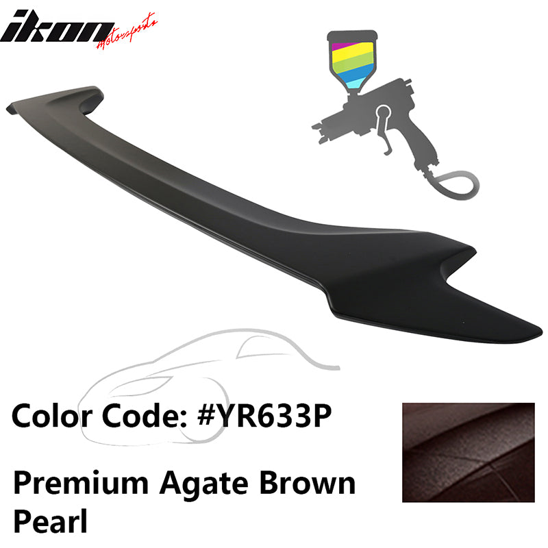 2016-2020 Honda Civic OE Premium Agate Brown Pearl Trunk Spoiler ABS