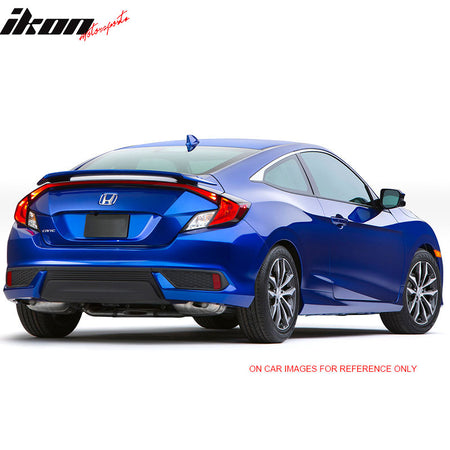 16-20 Honda Civic X 10th GEN 2Dr Coupe OE Factory Style Trunk Spoiler - ABS