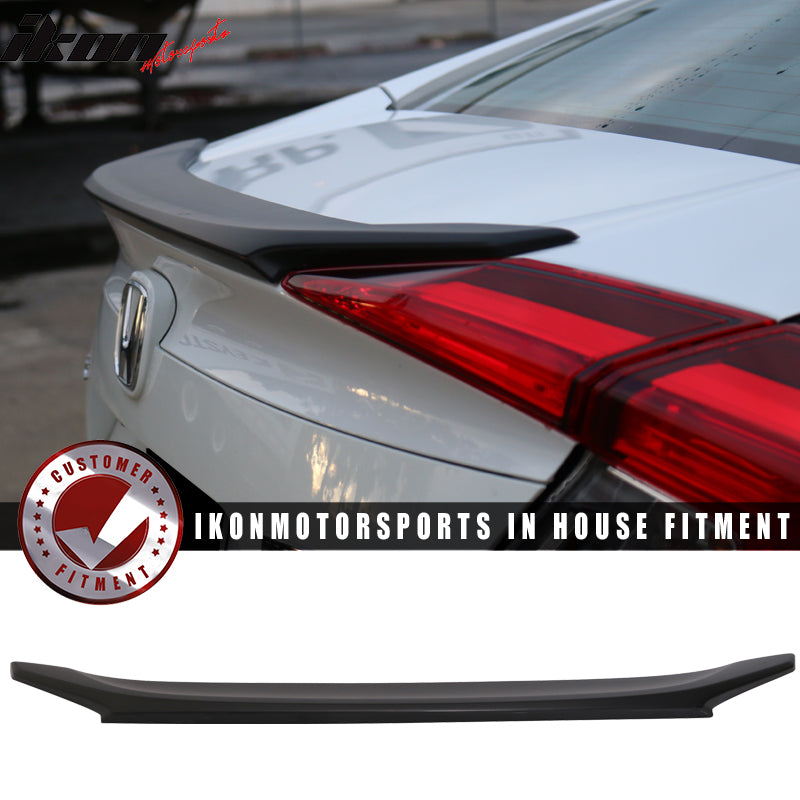 2016-2021 Honda Civic X 10th Sedan Flush Mount Rear Trunk Spoiler