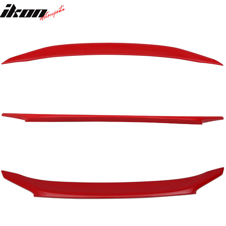 16-21 Honda Civic X Sedan 4Dr OE Trunk Spoiler Painted Rallye Red # R513