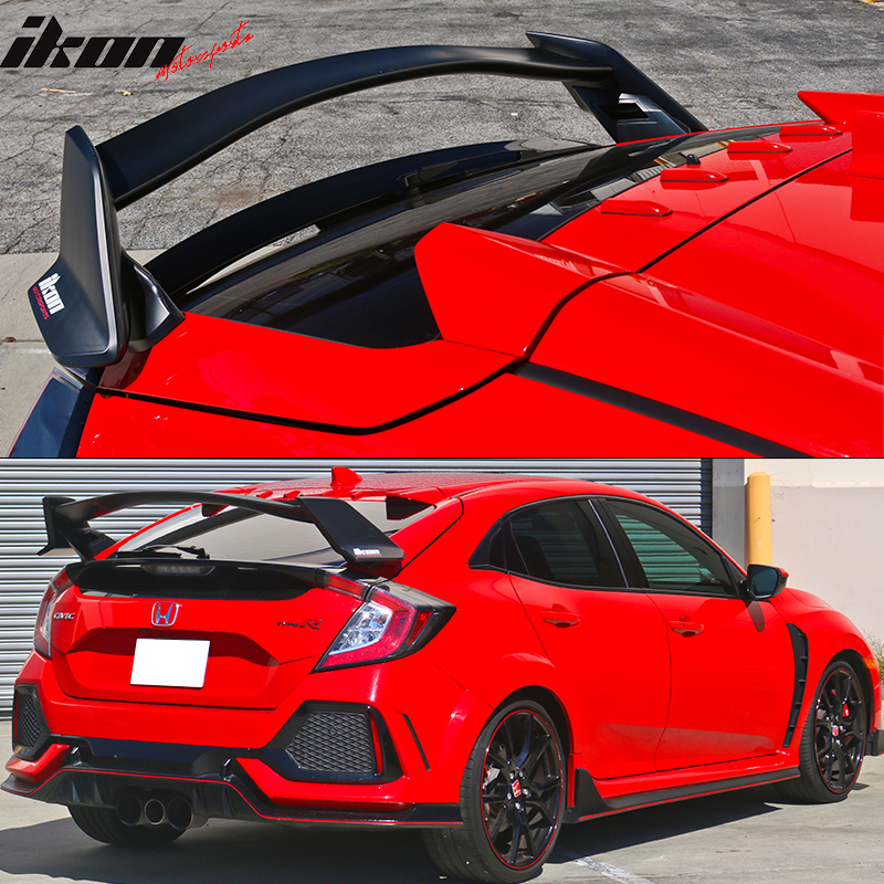 Fits 17-21 Honda Civic 10th Gen FK7 FK4 Hatchback 4Dr 4D Type R Trunk Spoiler