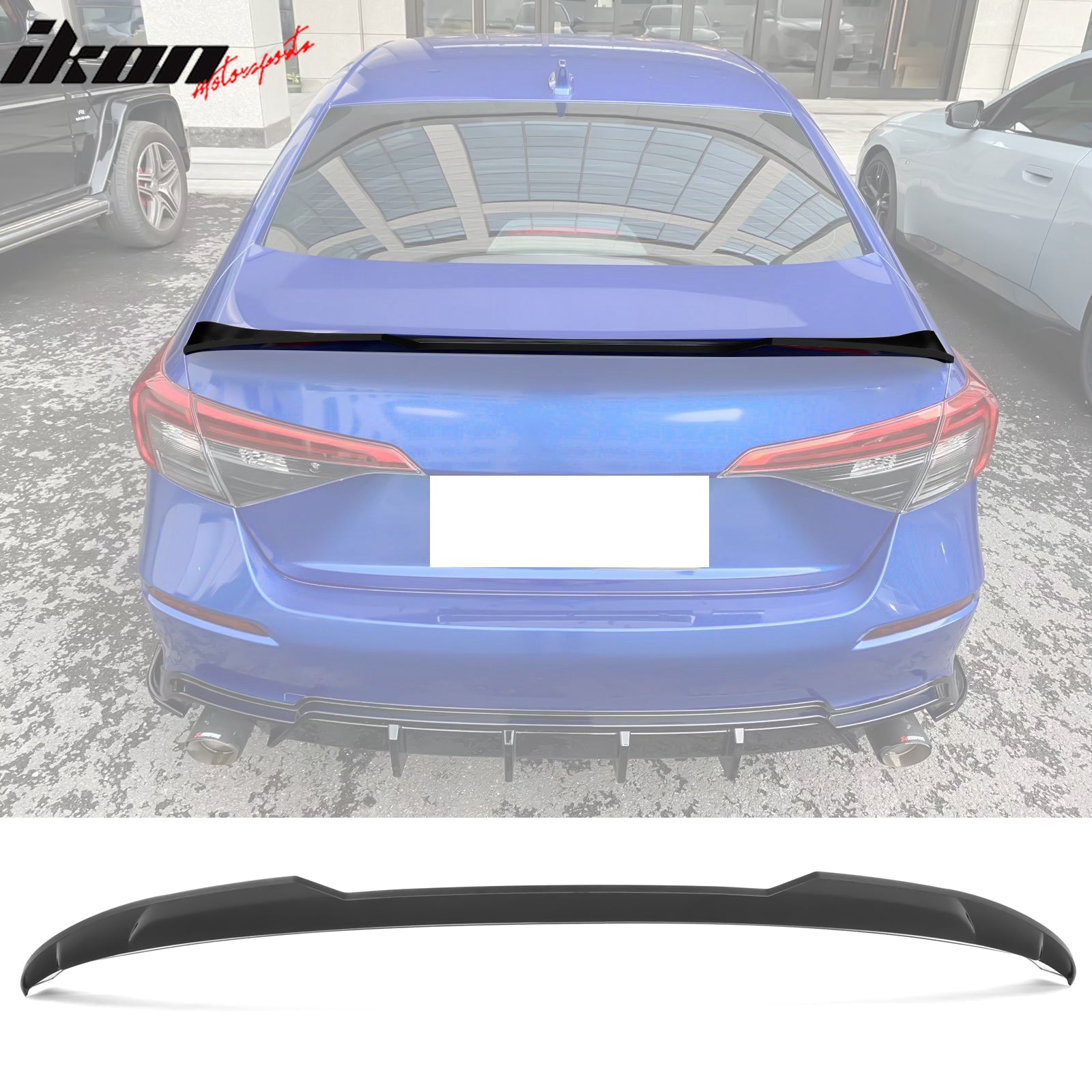 IKON MOTORSPRTS, Trunk Spoiler Compatible With 2022-2025 Honda Civic ...