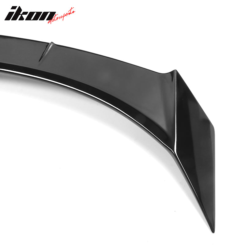 IKON MOTORSPORTS, Trunk Spoiler Compatible With 2022 Honda Civic 11th Gen Sedan 4-Door, IKON Style Painted ABS Plastic Rear Tail Trunk Wing Spoiler Lip