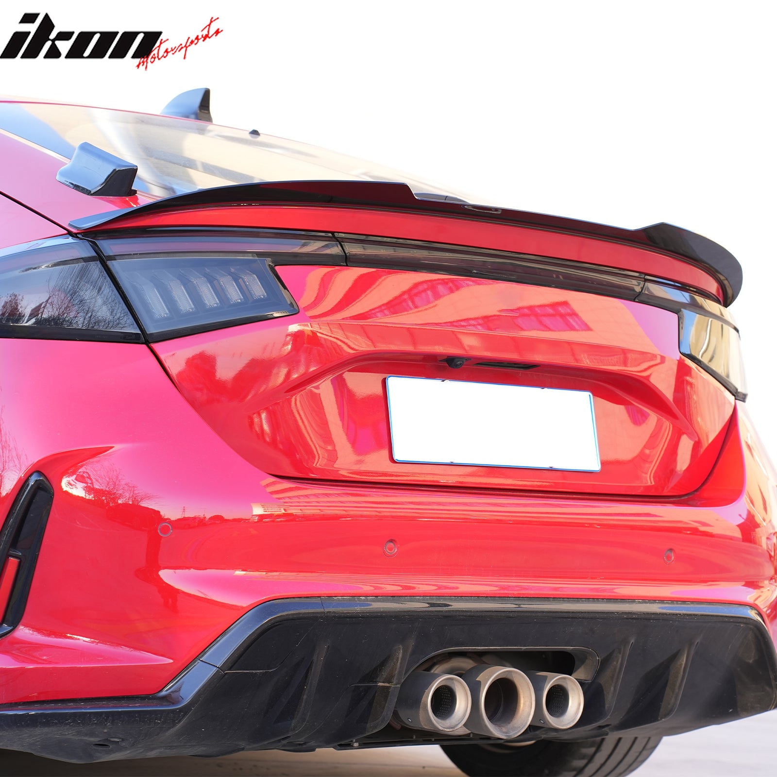 Fits 22-26 Honda Civic FL Type R Hatchback V Style Trunk Spoiler Gloss Black ABS