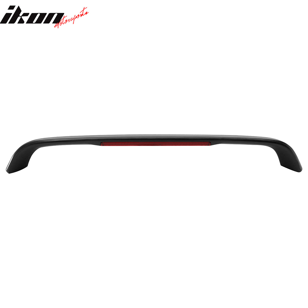 IKON MOTORSPORTS, Trunk Spoiler Compatible with 1996-2000 Honda Civic 2-Door, ABS Plastic Rear Trunk Lid Spoiler Wing Lip with 3rd Brake LED Light