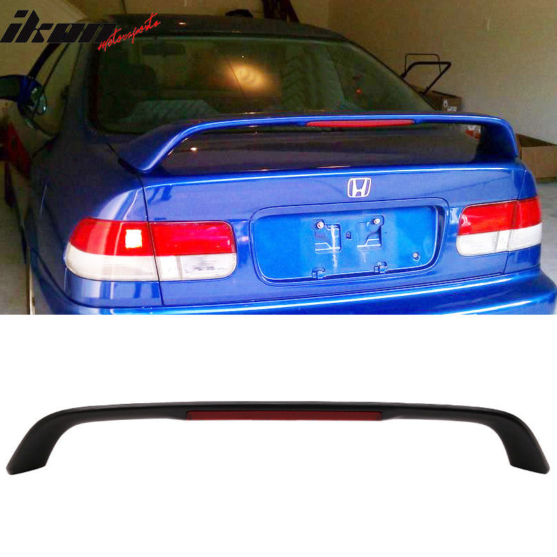 1996-2000 Honda Civic EM Type R Rear Trunk Spoiler 3rd Brake LED