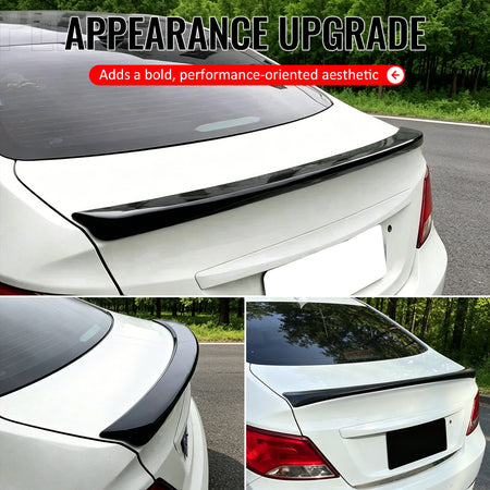 Fits 2012-2017 Hyundai Accent Sedan 4DR Rear Trunk Spoiler Wing Gloss Black ABS