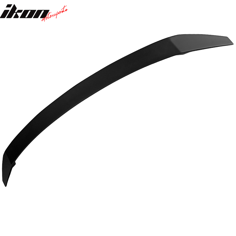 IKON MOTORSPORTS, Trunk Spoiler Compatible With 2021-2022 Hyundai Elantra 4-Door Sedan, ABS Plastic Rear Tail Trunk Wing Spoiler