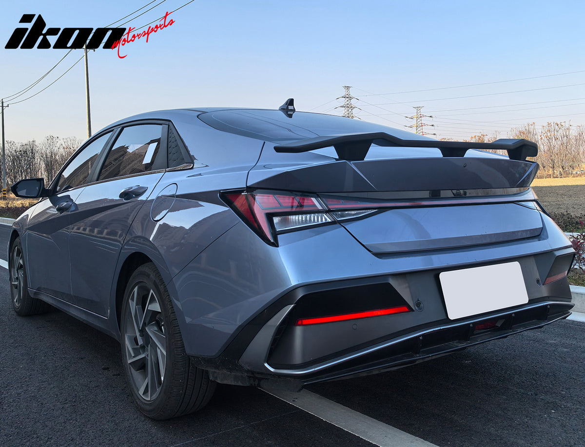 Fits 21-25 Hyundai Elantra N Style Rear Trunk Spoiler Wing Lid Painted ABS