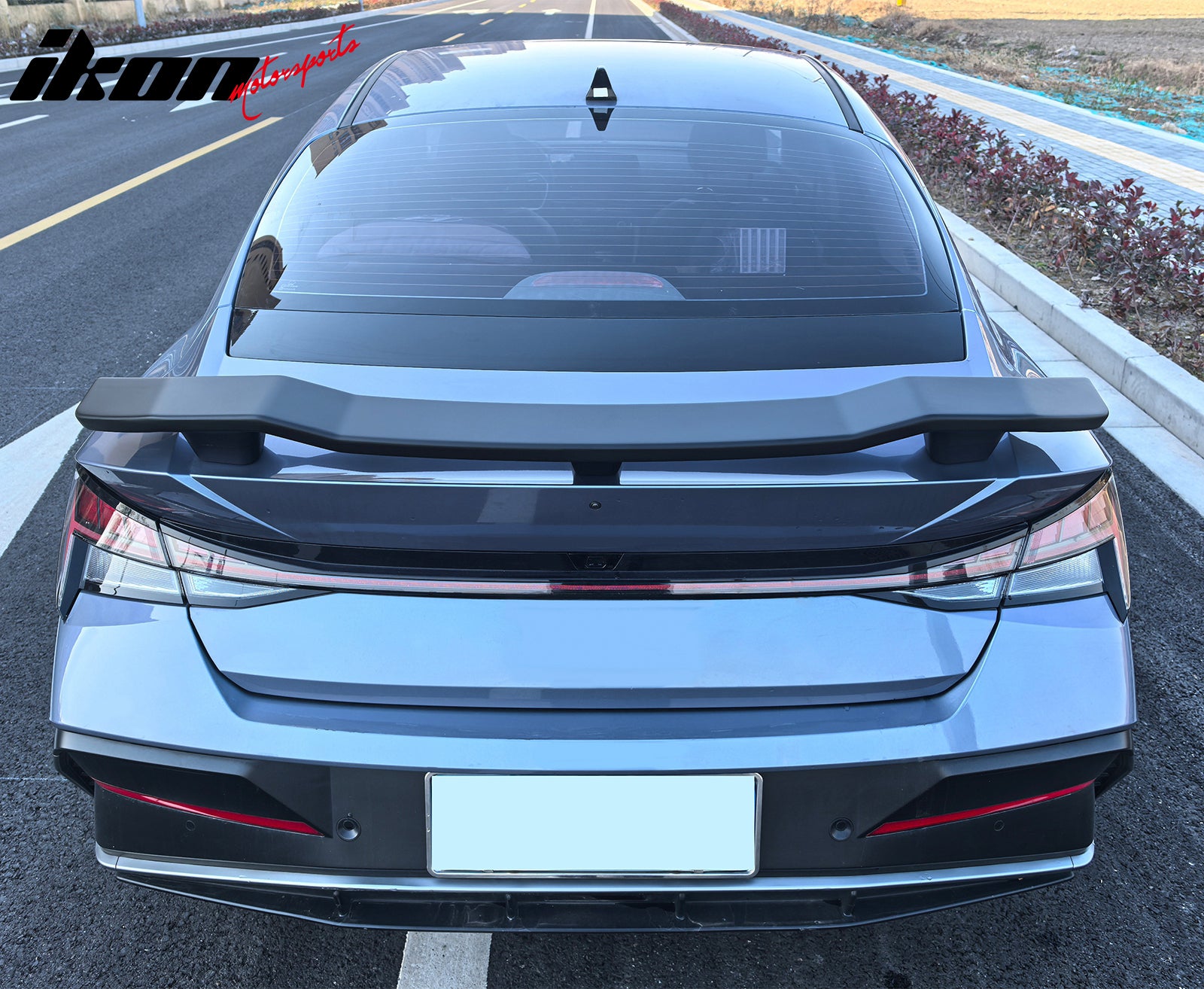 Fits 21-25 Hyundai Elantra N Style Rear Trunk Spoiler Wing Lid Painted ABS