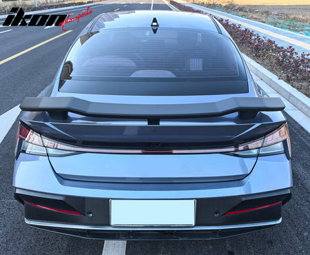 Fits 21-25 Hyundai Elantra N Style Rear Trunk Spoiler Wing Lid Painted ABS