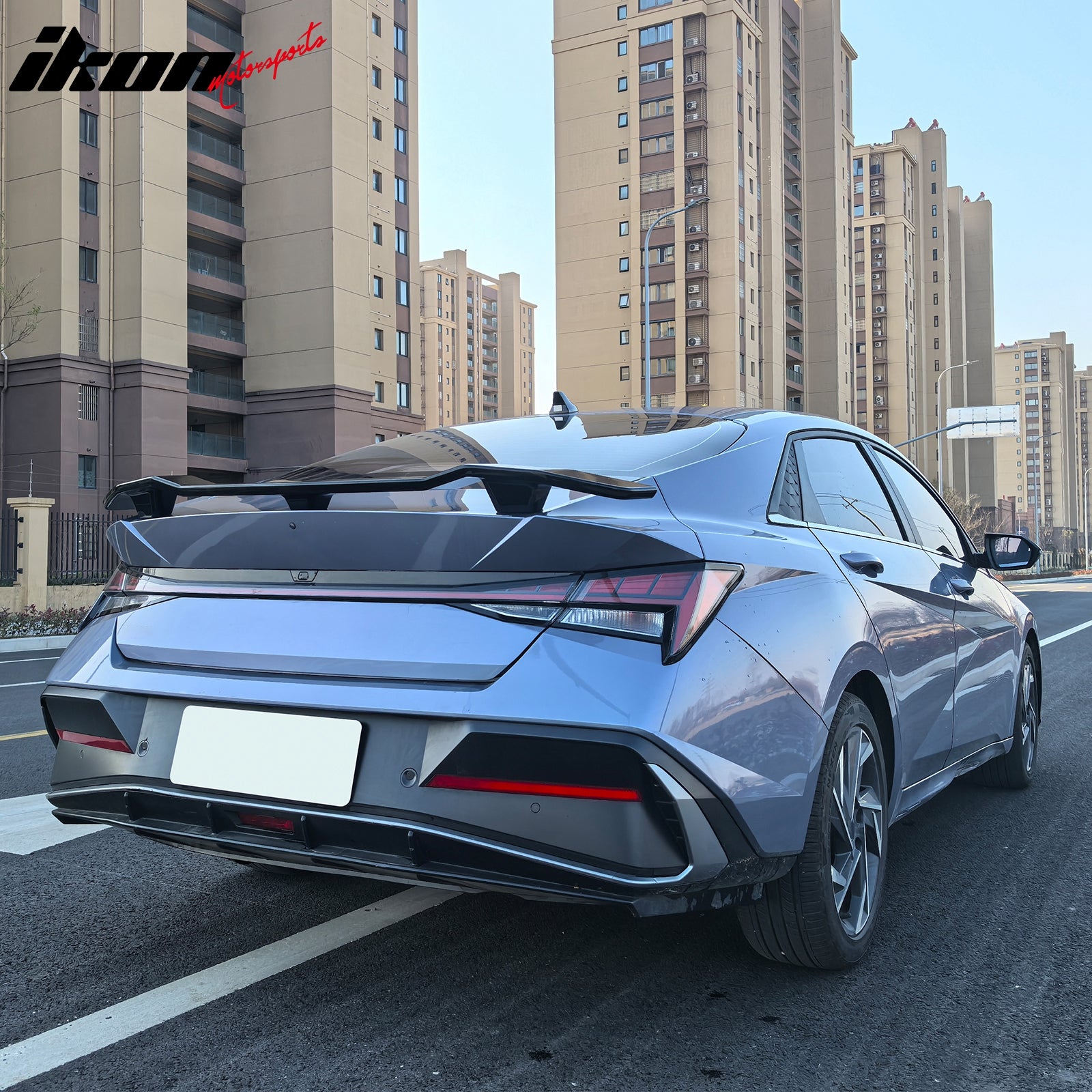 Fits 21-25 Hyundai Elantra N Style Rear Trunk Spoiler Wing Lid Painted ABS